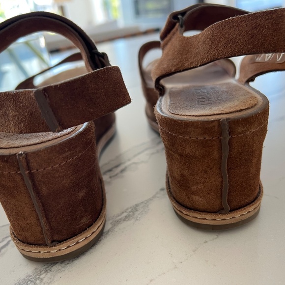 Italeau Handmade Platform Ankle Sandals Sz 38 - Picture 8 of 10